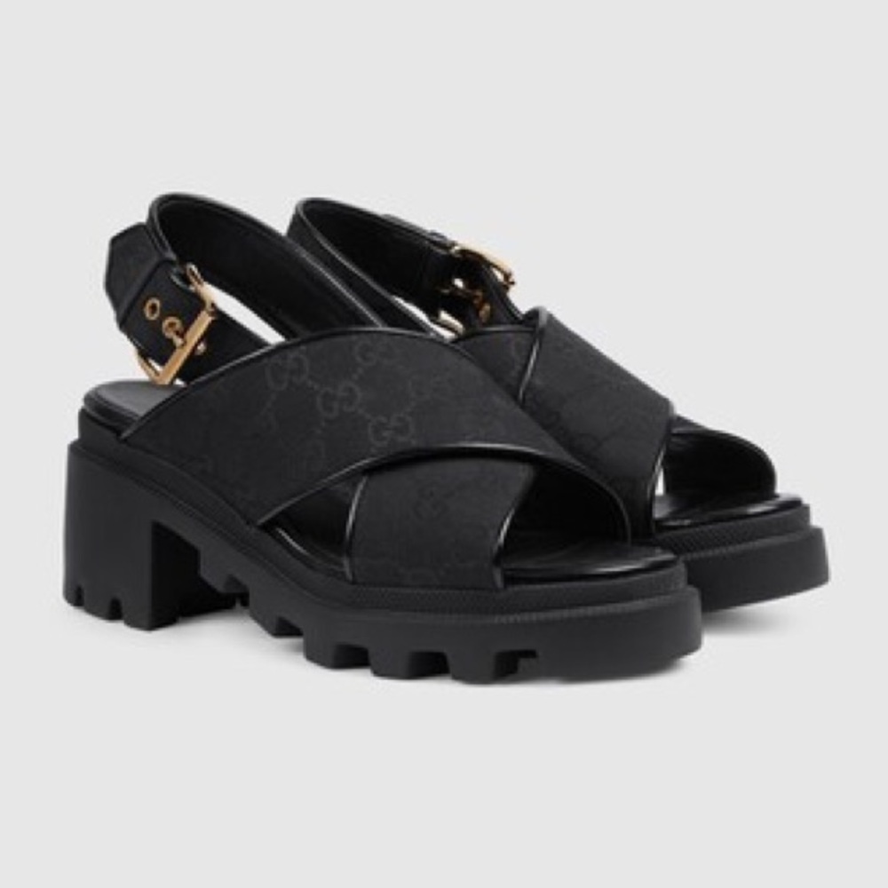 NEW Gucci Lug Sole Platform Sandals